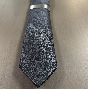 Alfani Charcoal Pebble Pattern Tie